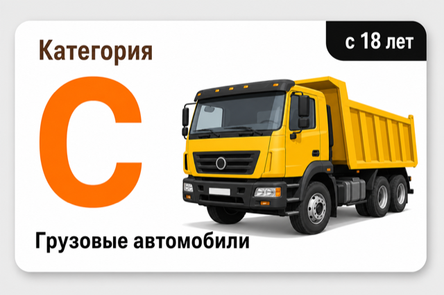 Права категории C — грузовик
